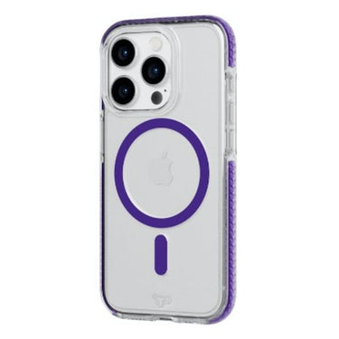 Tech21 EvoCrystal Case with MagSafe for iPhone 15 Pro - Amethyst Purple